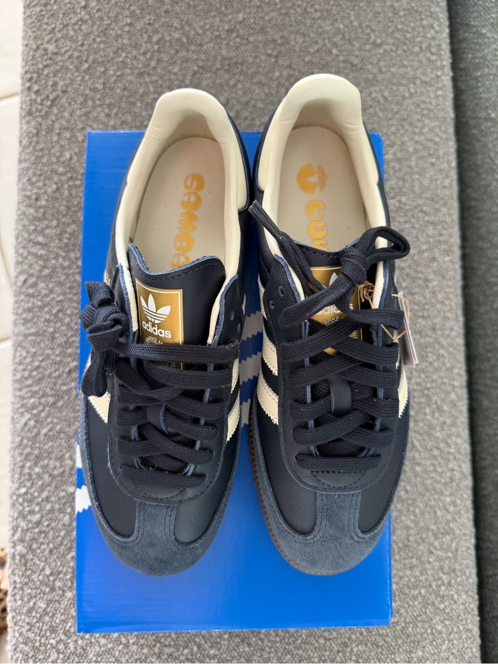 Adidas Samba OG, Night Navy Gum Cream White, Men's Size 7, NWT - Picture 8 of 13